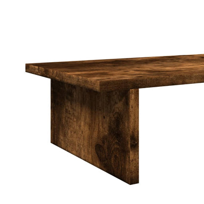 Monitor Stand Smoked Oak 100x27x15 cm Engineered Wood