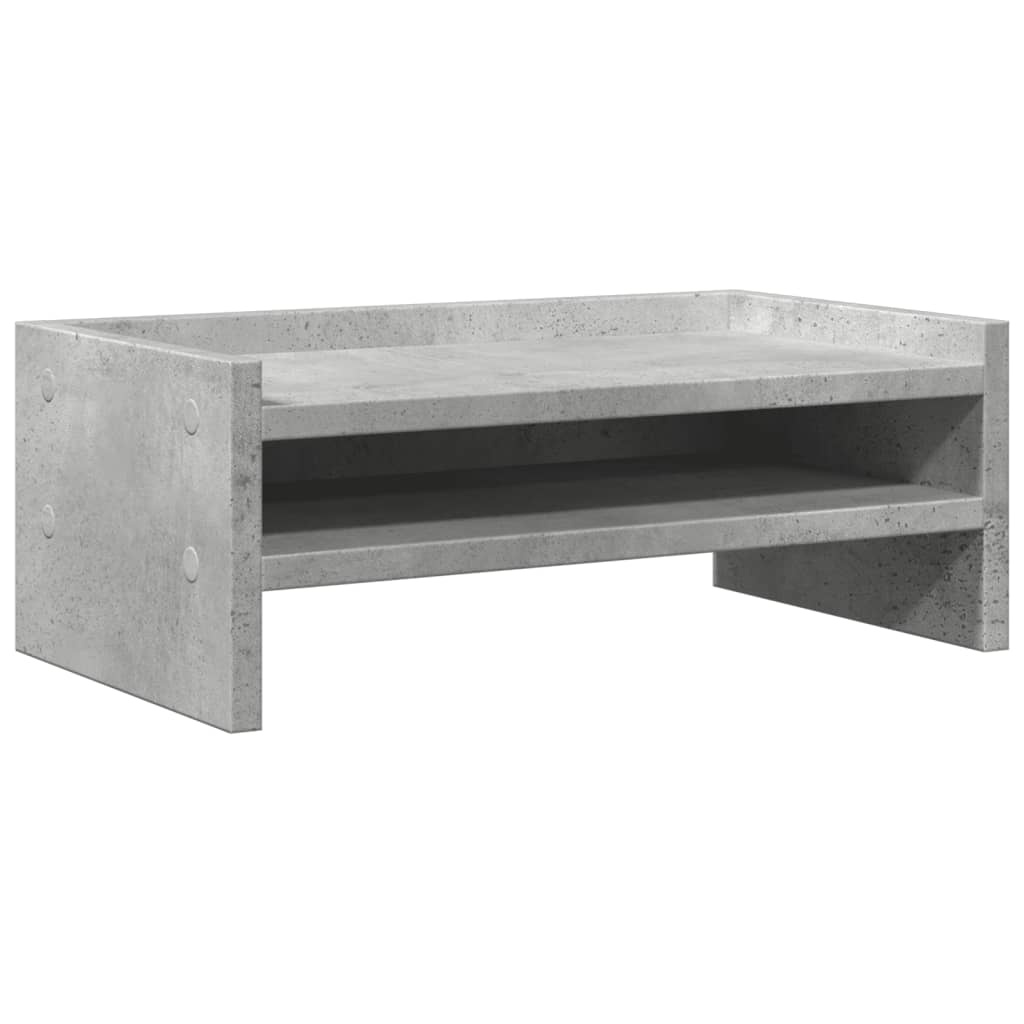 Monitor Stand Concrete Grey 42x24x16 cm Engineered Wood