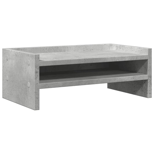 Monitor Stand Concrete Grey 42x24x16 cm Engineered Wood