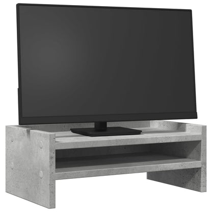 Monitor Stand Concrete Grey 42x24x16 cm Engineered Wood