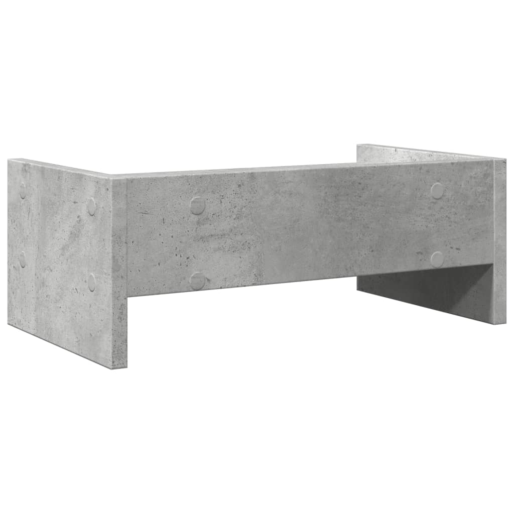 Monitor Stand Concrete Grey 42x24x16 cm Engineered Wood