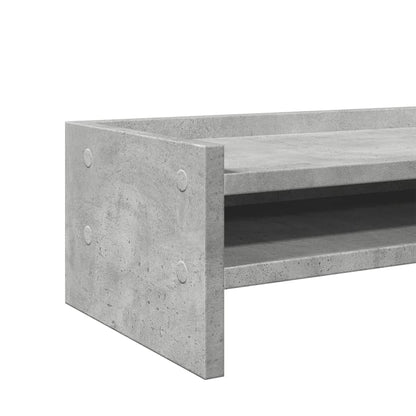 Monitor Stand Concrete Grey 42x24x16 cm Engineered Wood