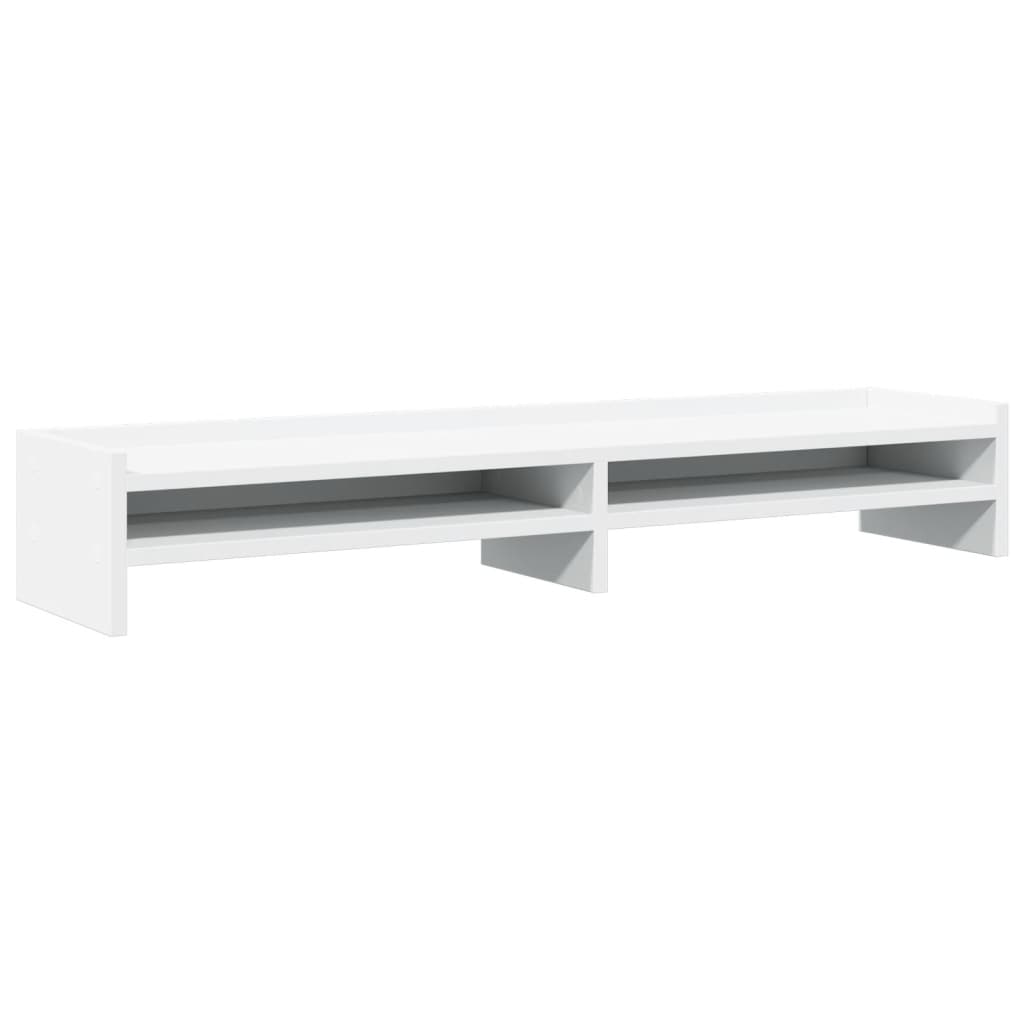 Monitor Stand White 100x24x16 cm Engineered Wood