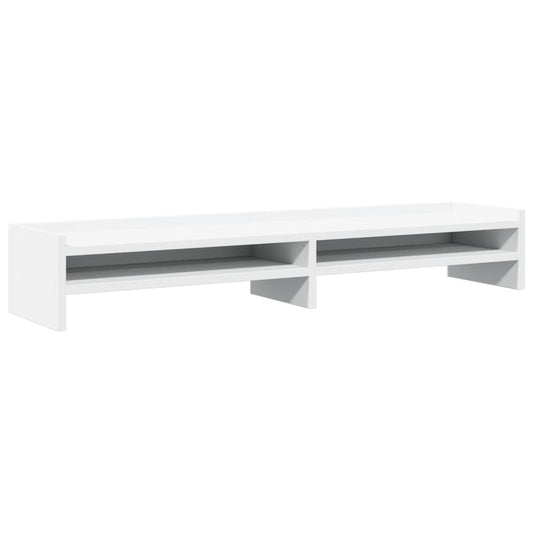 Monitor Stand White 100x24x16 cm Engineered Wood