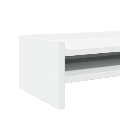 Monitor Stand White 100x24x16 cm Engineered Wood