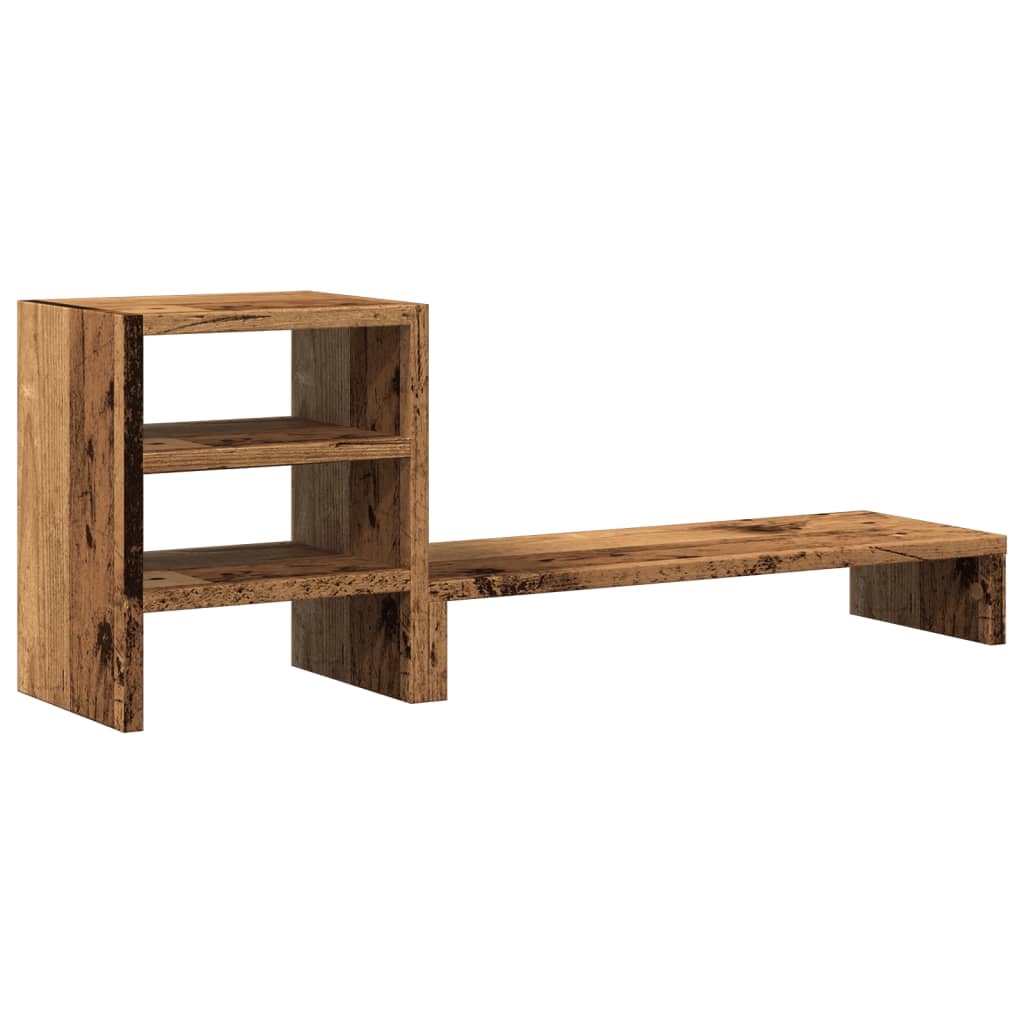 Monitor Stand with Desk Organiser Old Wood Engineered Wood