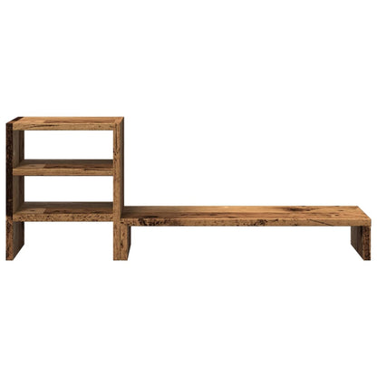 Monitor Stand with Desk Organiser Old Wood Engineered Wood
