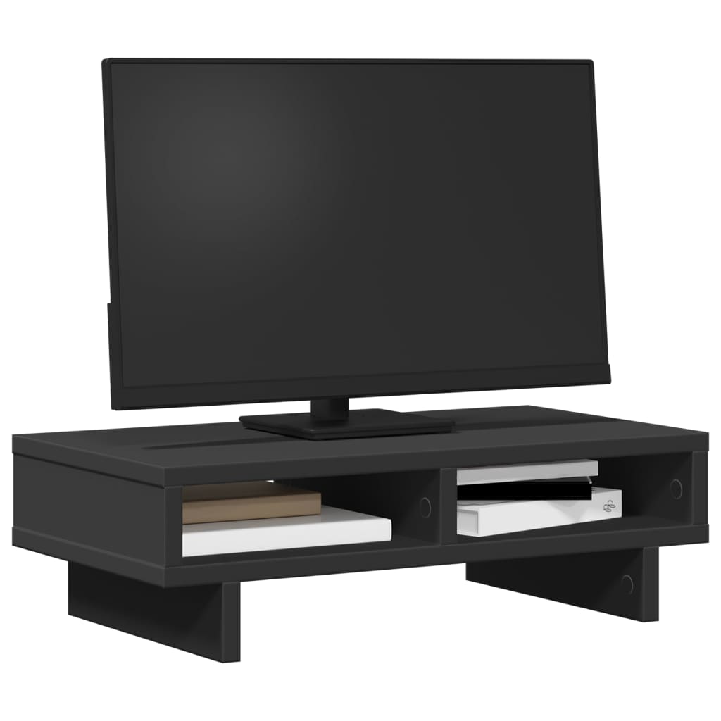 Monitor Stand Black 50x27x15 cm Engineered Wood