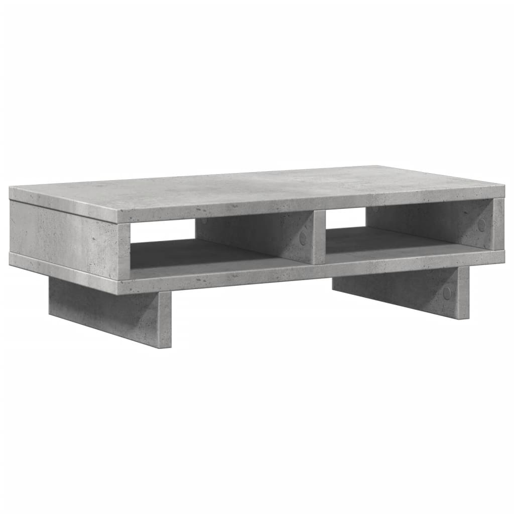 Monitor Stand Concrete Grey 50x27x15 cm Engineered Wood