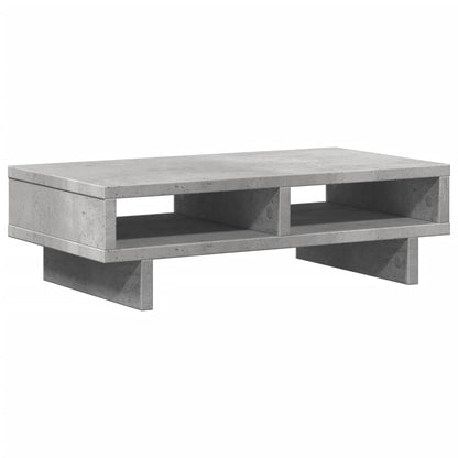 Monitor Stand Concrete Grey 50x27x15 cm Engineered Wood