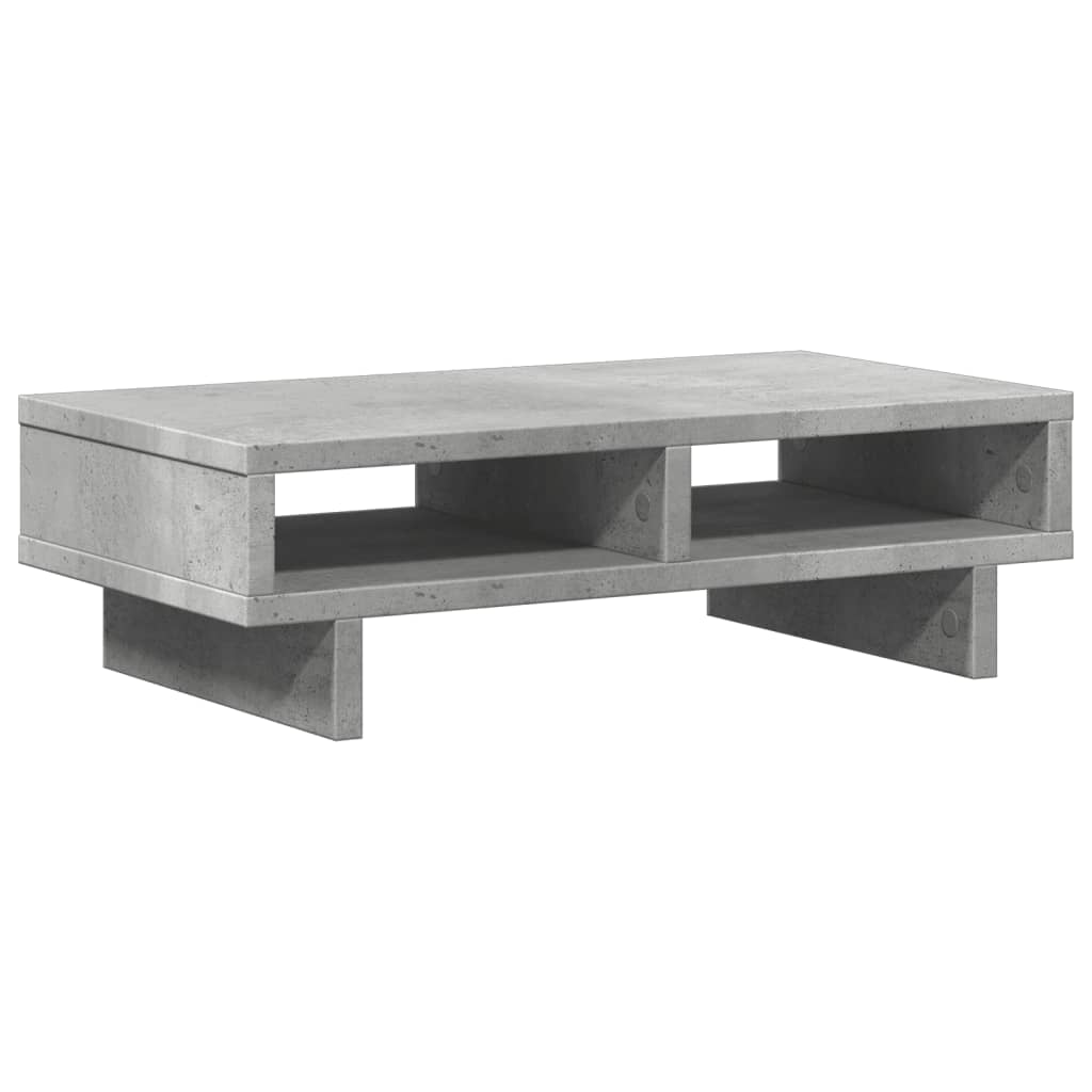 Monitor Stand Concrete Grey 50x27x15 cm Engineered Wood