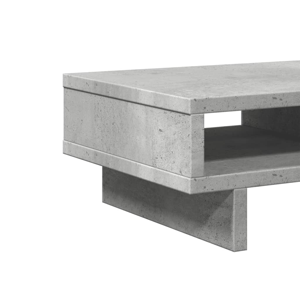Monitor Stand Concrete Grey 50x27x15 cm Engineered Wood