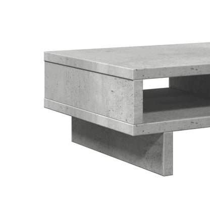 Monitor Stand Concrete Grey 50x27x15 cm Engineered Wood