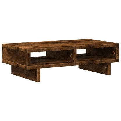 Monitor Stand Smoked Oak 50x27x15 cm Engineered Wood