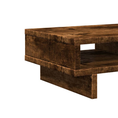 Monitor Stand Smoked Oak 50x27x15 cm Engineered Wood