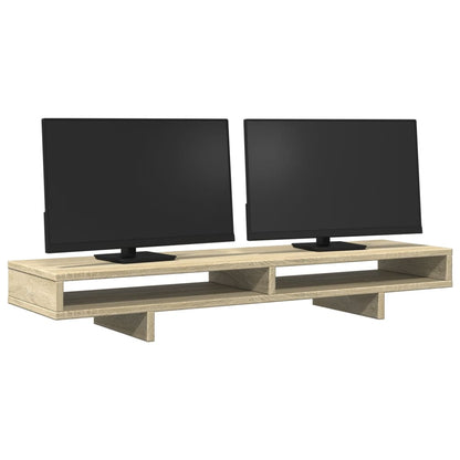 Monitor Stand Sonoma Oak 100x27x15 cm Engineered Wood
