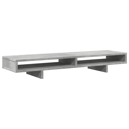 Monitor Stand Concrete Grey 100x27x15 cm Engineered Wood