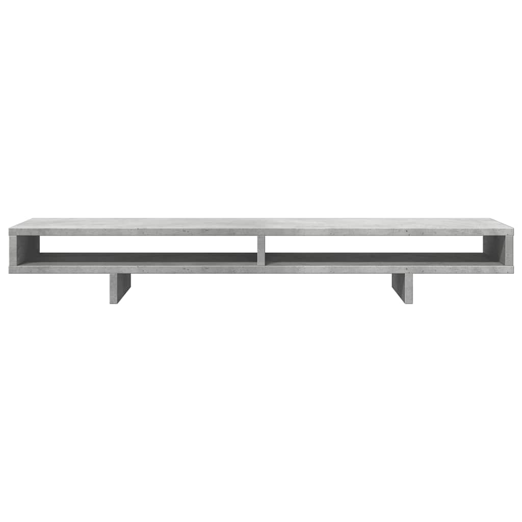 Monitor Stand Concrete Grey 100x27x15 cm Engineered Wood
