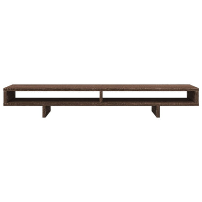 Monitor Stand Brown Oak 100x27x15 cm Engineered Wood
