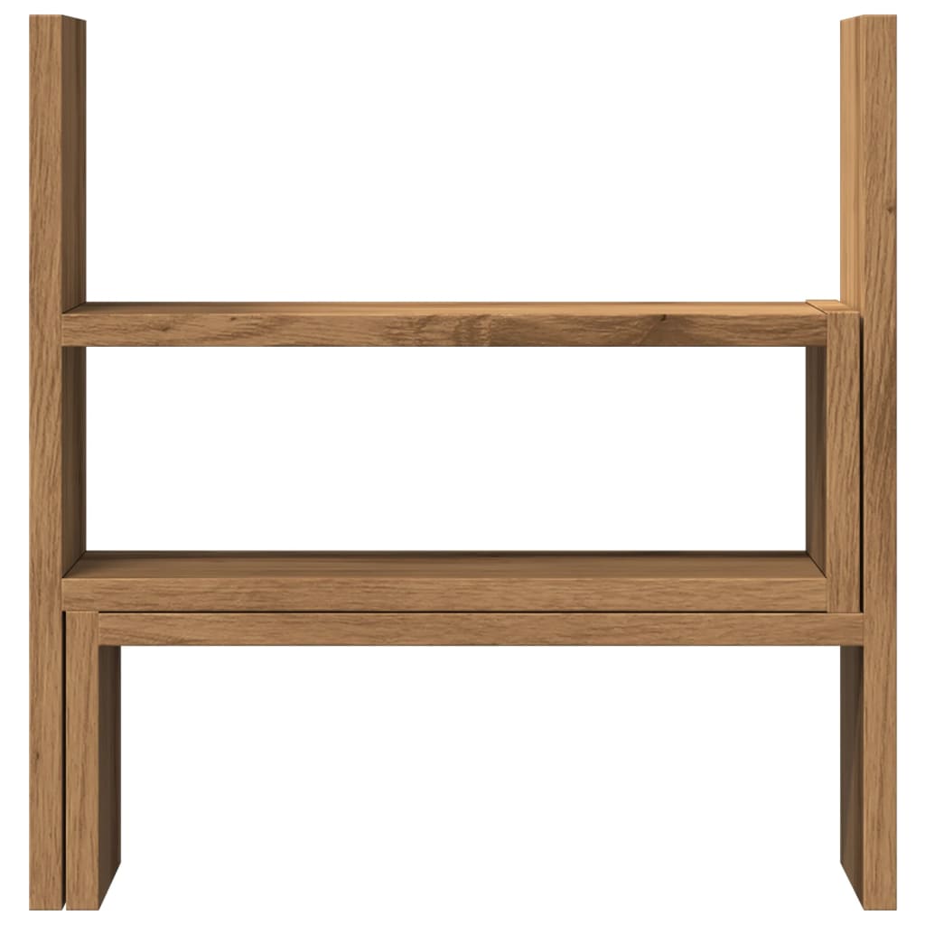 Desk Organiser Adjustable Artisian Oak 40x17x41 cm Engineered Wood