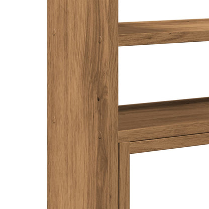 Desk Organiser Adjustable Artisian Oak 40x17x41 cm Engineered Wood