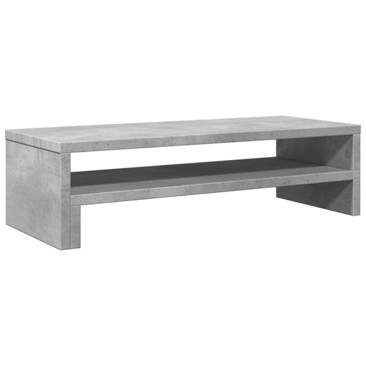Monitor Stand Concrete Grey 54x22x15 cm Engineered Wood