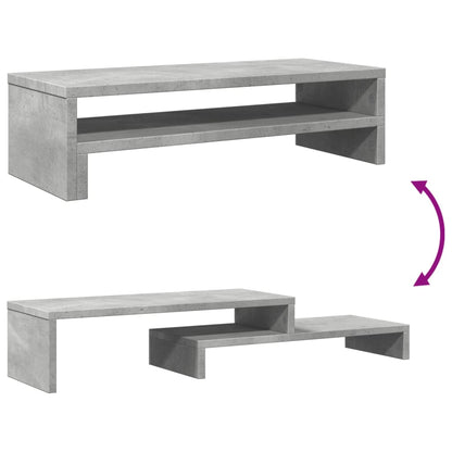 Monitor Stand Concrete Grey 54x22x15 cm Engineered Wood