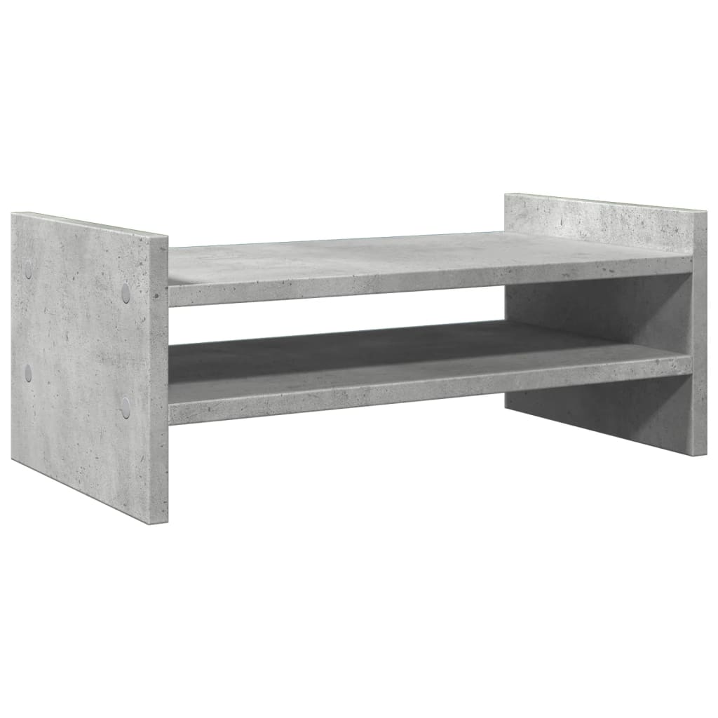 Monitor Stand Concrete Grey 50x27x20 cm Engineered Wood