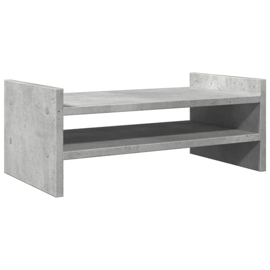 Monitor Stand Concrete Grey 50x27x20 cm Engineered Wood