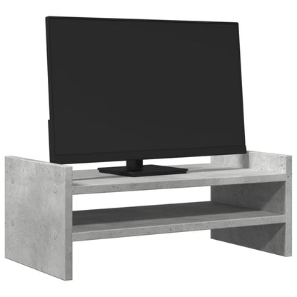 Monitor Stand Concrete Grey 50x27x20 cm Engineered Wood