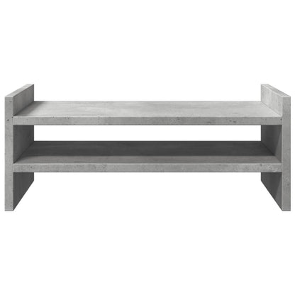 Monitor Stand Concrete Grey 50x27x20 cm Engineered Wood