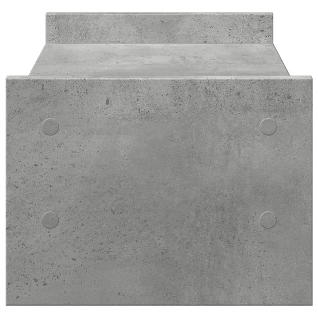 Monitor Stand Concrete Grey 50x27x20 cm Engineered Wood