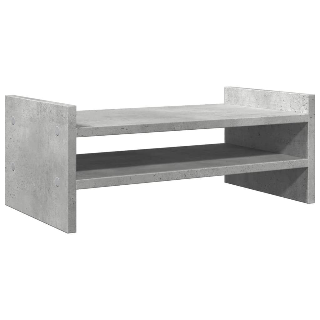 Monitor Stand Concrete Grey 50x27x20 cm Engineered Wood