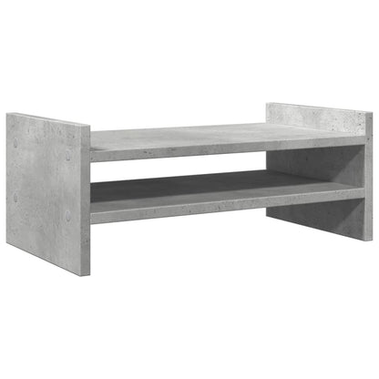 Monitor Stand Concrete Grey 50x27x20 cm Engineered Wood