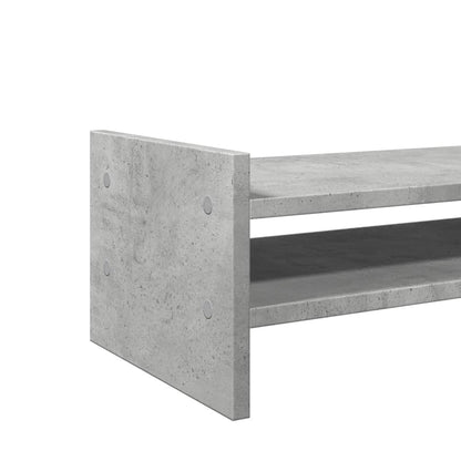 Monitor Stand Concrete Grey 50x27x20 cm Engineered Wood