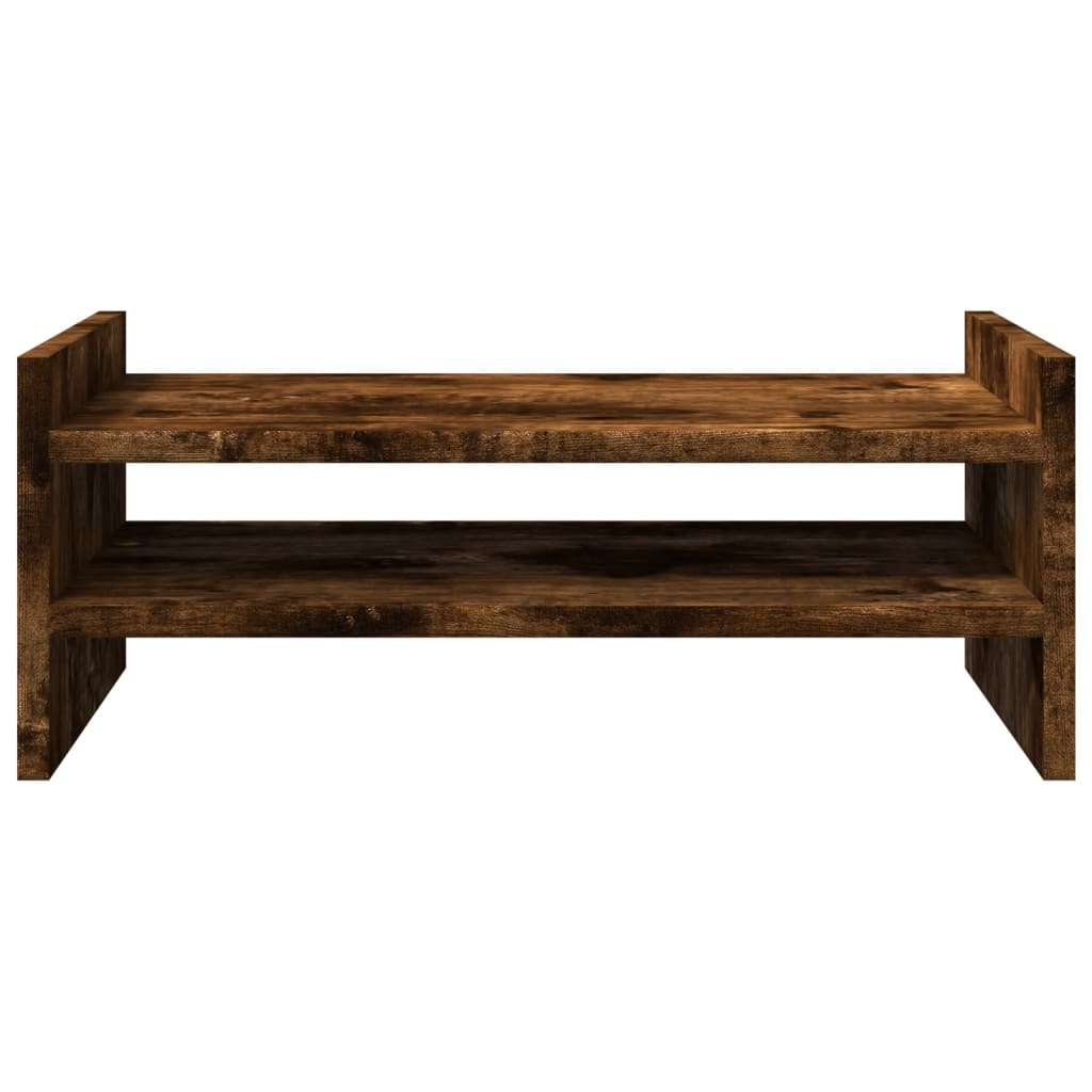 Monitor Stand Smoked Oak 50x27x20 cm Engineered Wood