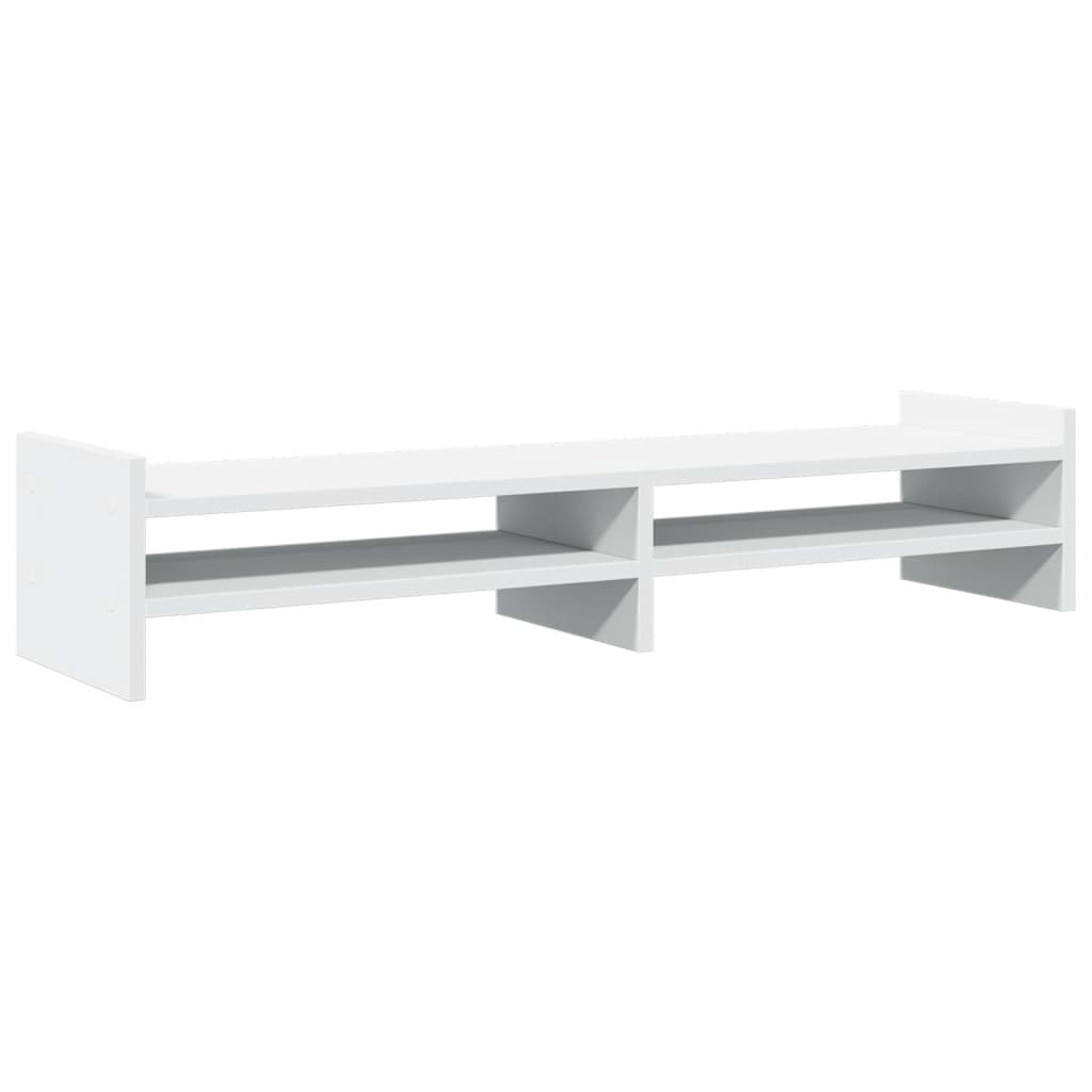 Monitor Stand White 100x27x20 cm Engineered Wood
