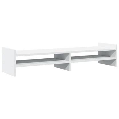 Monitor Stand White 100x27x20 cm Engineered Wood