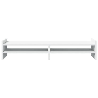 Monitor Stand White 100x27x20 cm Engineered Wood