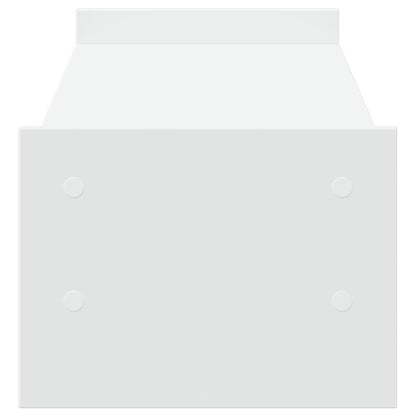 Monitor Stand White 100x27x20 cm Engineered Wood