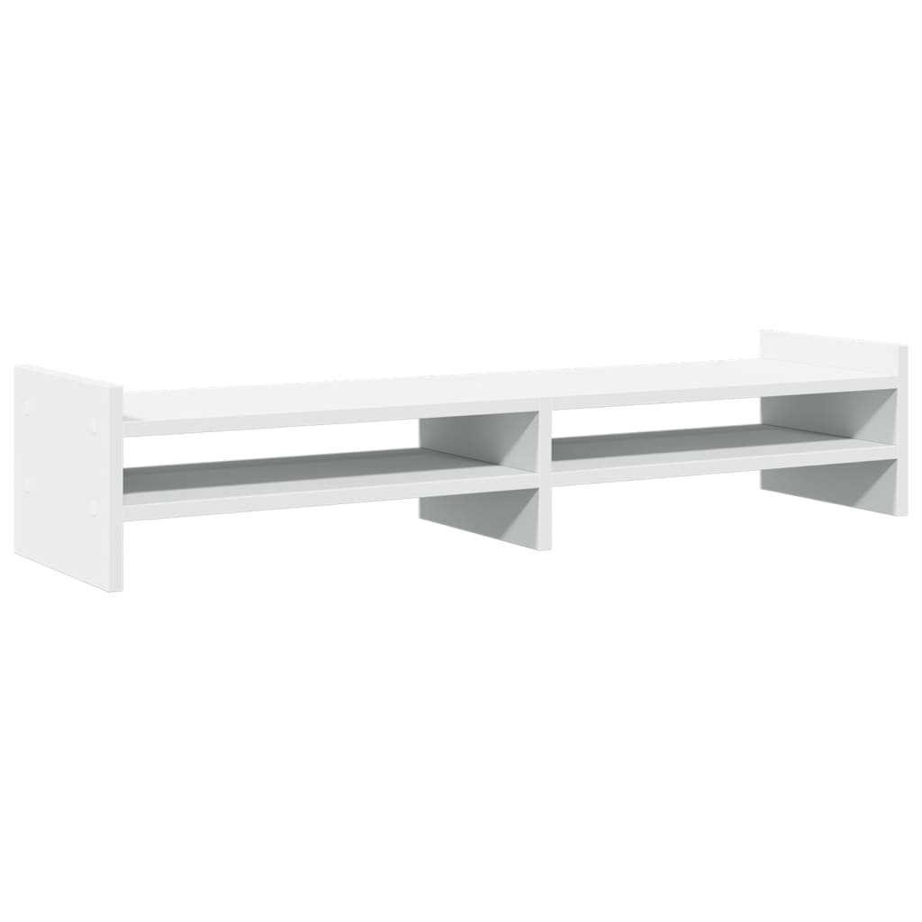 Monitor Stand White 100x27x20 cm Engineered Wood