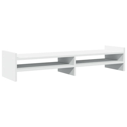 Monitor Stand White 100x27x20 cm Engineered Wood