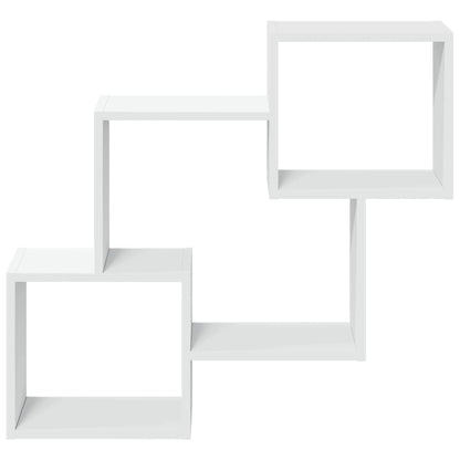 Wall Cabinet 78x18x71 cm White Engineered Wood