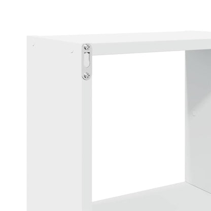 Wall Cabinet 78x18x71 cm White Engineered Wood