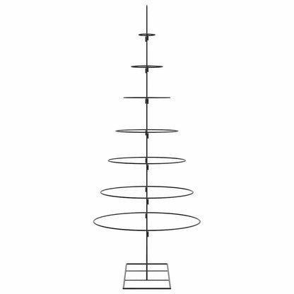 Metal Christmas Tree for Decoration Black 180 cm