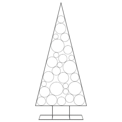 Metal Christmas Tree for Decoration Black 210 cm