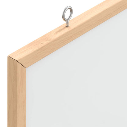 Magnetic Whiteboard with Solid Pine Wood Frame 60x30 cm