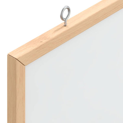 Magnetic Whiteboard with Solid Pine Wood Frame 60x40 cm