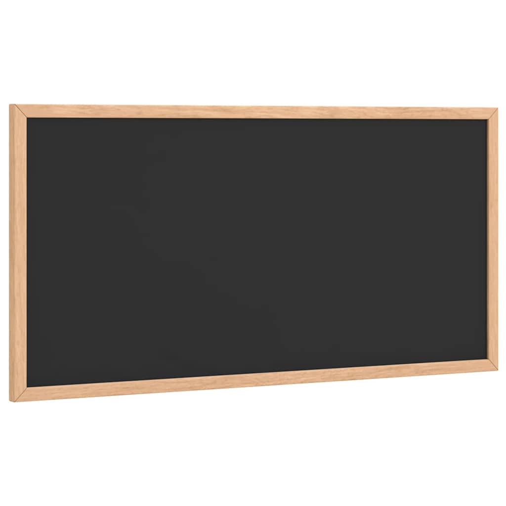 Chalkboard with Solid Pine Wood Frame Black 60x30 cm