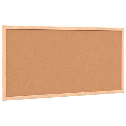 Cork Board with Solid Pine Wood Frame 60x30 cm